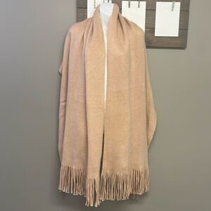 Steve Madden Blush Acrylic Long Wide Fashion Winter Scarf Tassels 83”, 22” OSFM